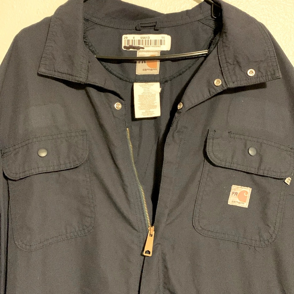 Carhartt Flame Resistant Coveralls XXL Navy Blue